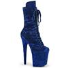 Pleaser - FLAMINGO1045VEL Plattformstiefel, Poledance Schuhe - Blau Product image